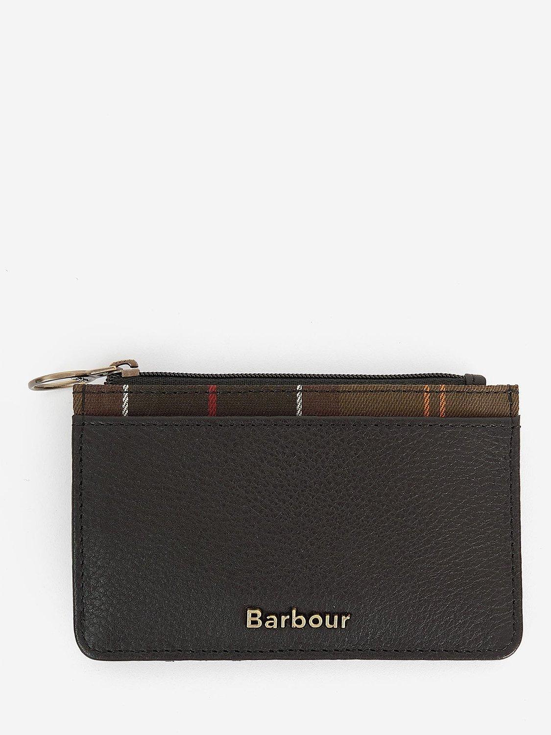 Barbour Laire Tartan Card Holder, Black