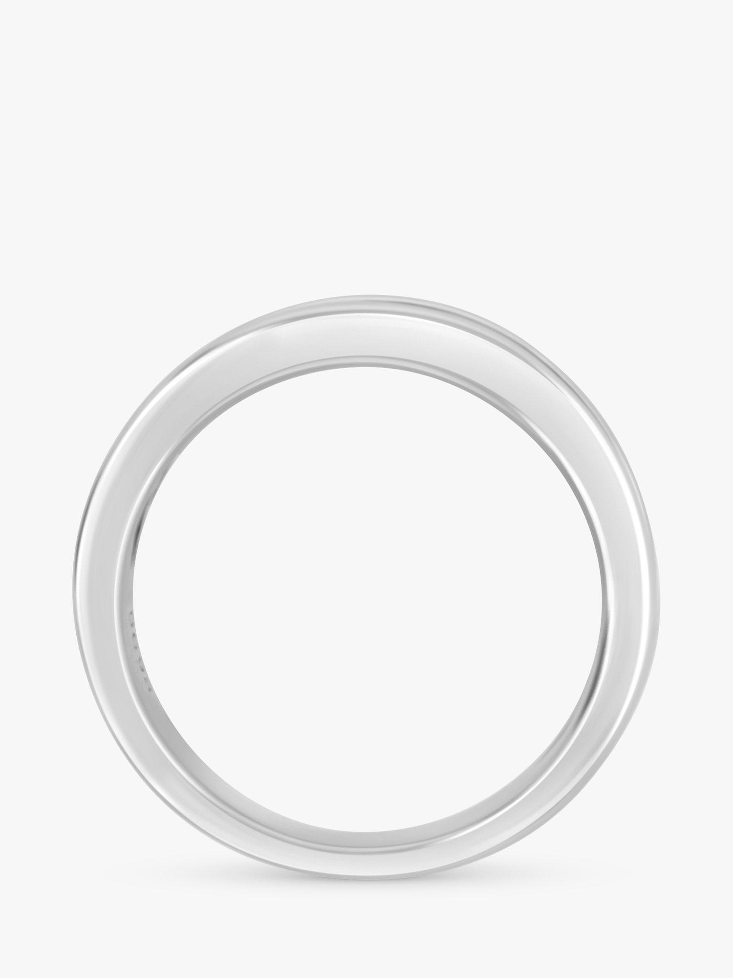 Product image 4 of 4, which shows Milton & Humble Jewellery Pre-Loved 18ct White Gold Diamond Half Eternity Ring