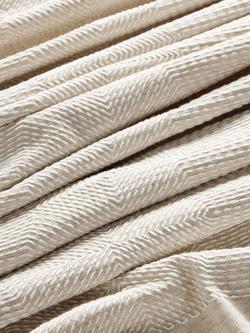 John Lewis Flax Embroidery Furnishing Fabric - view 2, Natural