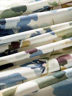 John Lewis Fleur Furnishing Fabric - view 2, Lake Blue
