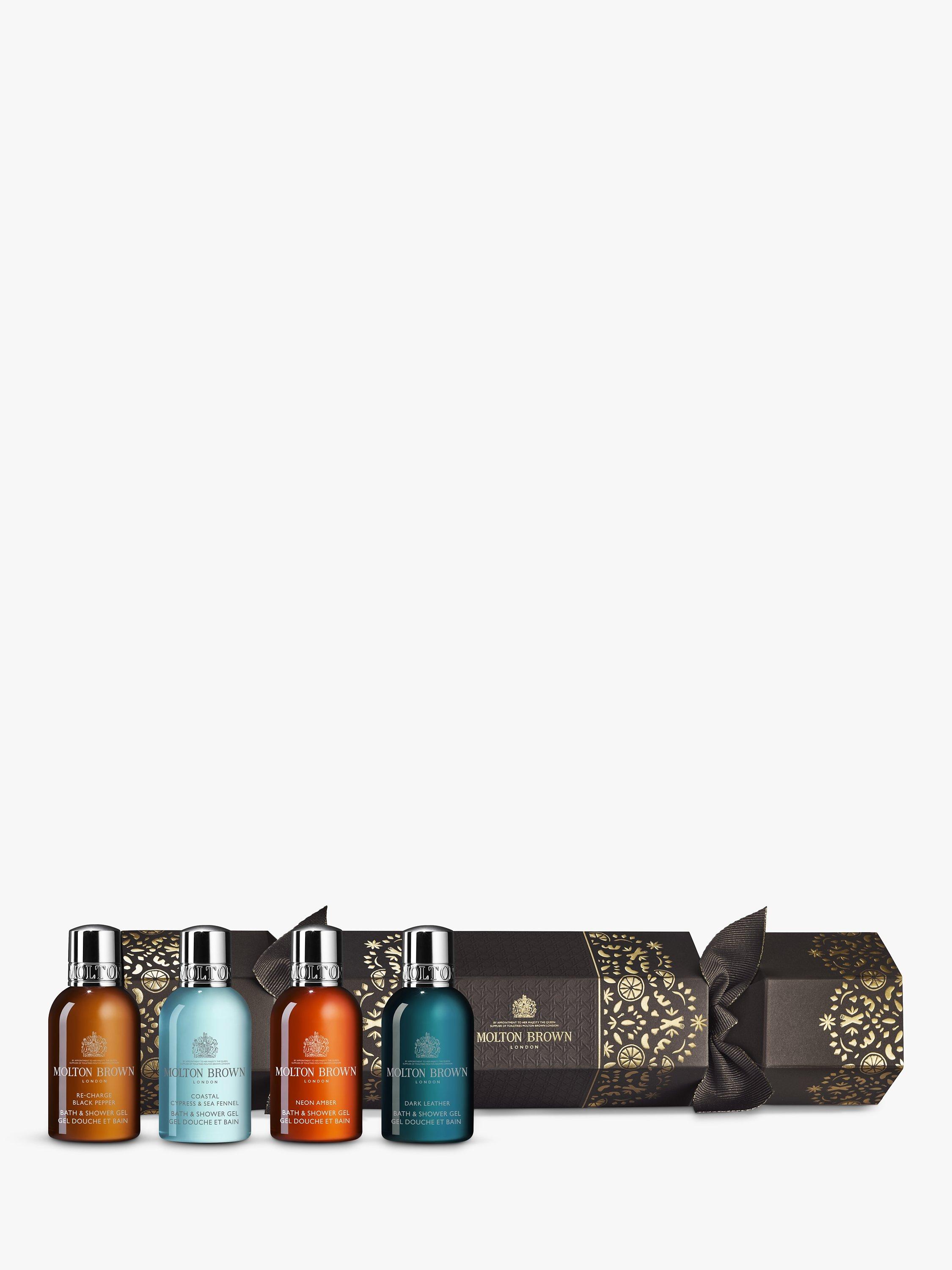 Product image 1 of 4, which shows Molton Brown Woody & Aromatic Christmas Cracker Bodycare Gift Set