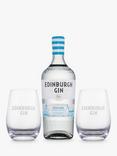 Edinburgh Gin Seaside Gin & 2x Glass Gift Set, 70cl