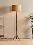 nkuku Sahhil Tripod Floor Lamp Base, Brass