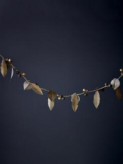 Nkuku Tula Christmas Garland, Brass