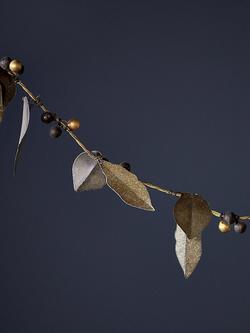 Nkuku Tula Christmas Garland - view 2, Brass