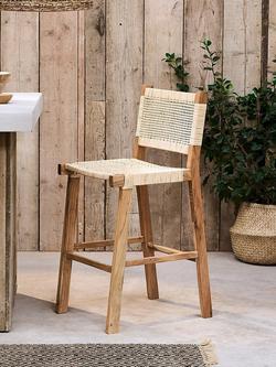 mkuku Madrisana Bar Stool, Natural, Natural