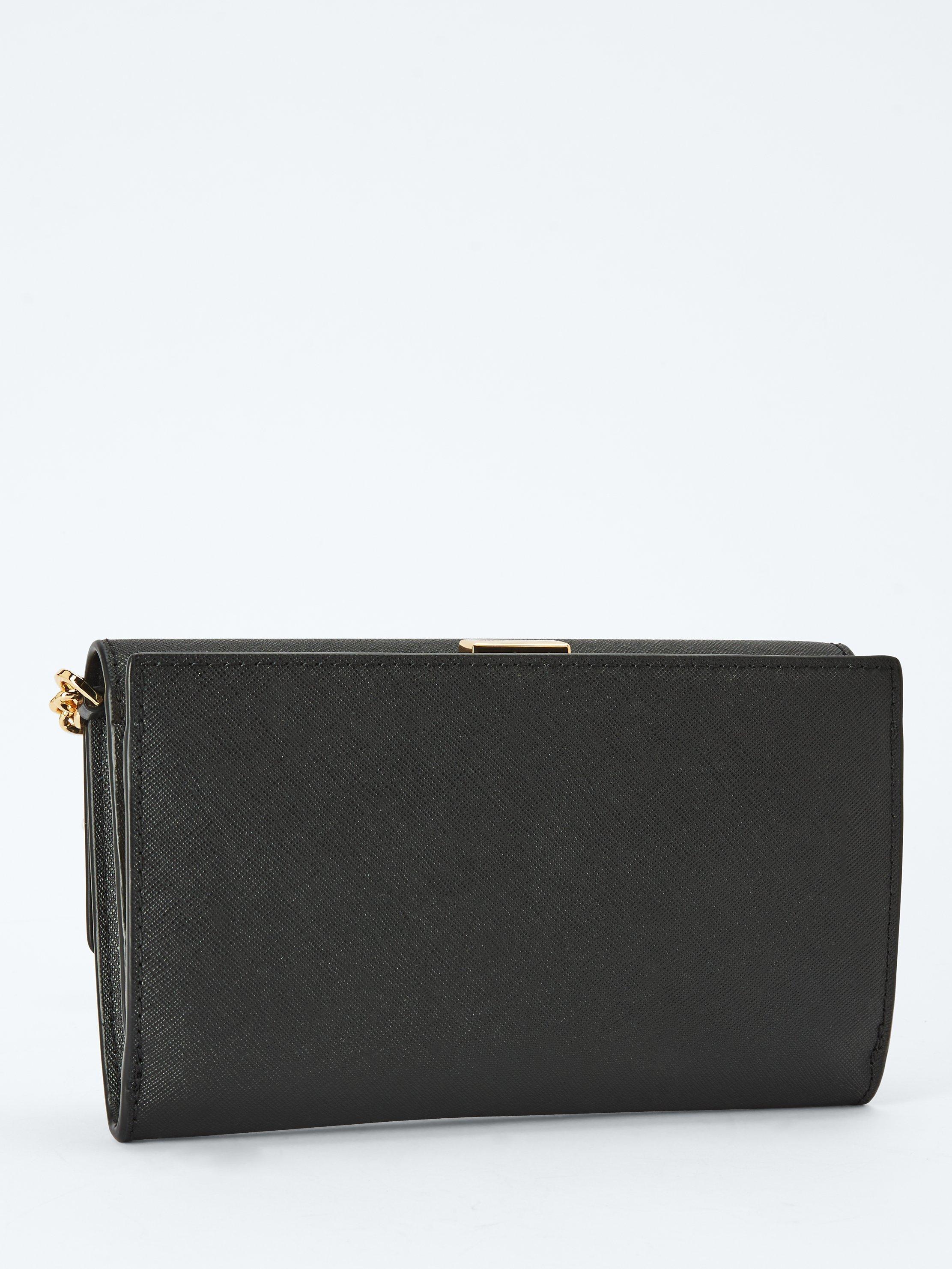 Michael Kors Jet Set Leather Clutch Bag