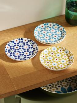 John Lewis Lisbon Fine China Tapas Plates, Set of 4, 15cm, Multi - view 2, Multi