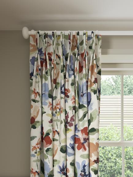 John Lewis Fleur Made to Measure Curtains or Roman Blind, Multi, Multi