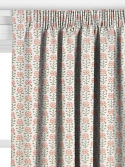 John Lewis Aria Made to Measure Curtains or Roman Blind, Pale Terracotta - view 2, Pale Terracotta