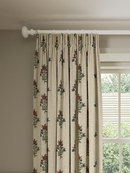 John Lewis Kamala Embroidery Made to Measure Curtains or Roman Blind, Multi - view 2, Multi