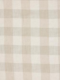 John Lewis Gingham Check Made to Measure Curtains or Roman Blind, Putty, Putty
