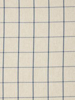 John Lewis Classic Check Made to Measure Curtains or Roman Blind, Lake Blue, Lake Blue