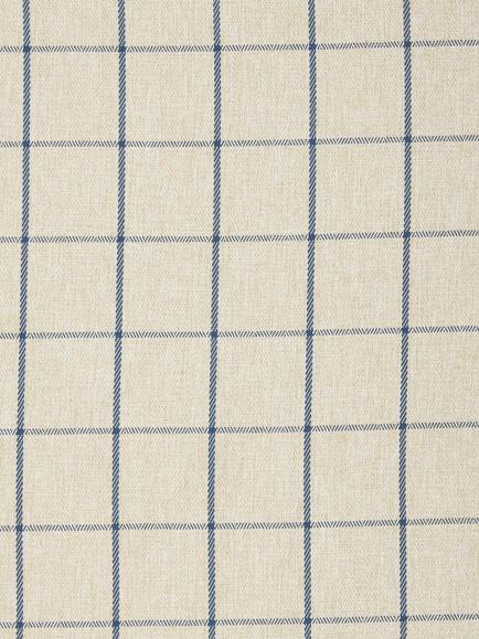 John Lewis Classic Check Made to Measure Curtains or Roman Blind, Lake Blue, Lake Blue