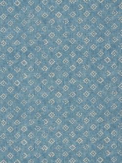 John Lewis Trace Wood Block Made to Measure Curtains or Roman Blind, Lake Blue, Lake Blue
