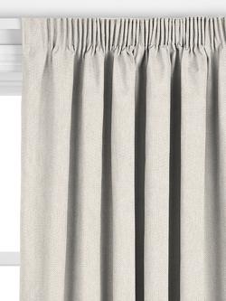 John Lewis Flax Embroidery Made to Measure Curtains or Roman Blind, Natural - view 2, Natural