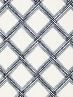 John Lewis Oakley Embroidery Made to Measure Curtains or Roman Blind, Lake Blue, Lake Blue