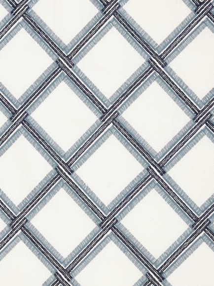 John Lewis Oakley Embroidery Made to Measure Curtains or Roman Blind, Lake Blue, Lake Blue