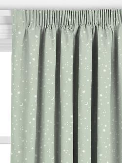 John Lewis Starry Sky Made to Measure Curtains or Roman Blind, Mist - view 2, Mist
