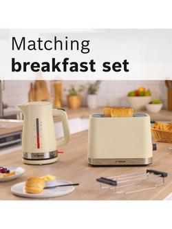 Bosch MyMoment Serene TWK4M Electric Kettle, 1.7L - view 2, Cream