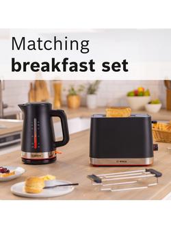 Bosch MyMoment Serene TWK4M Electric Kettle, 1.7L - view 2, Black