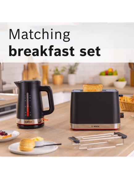 Bosch MyMoment Serene TWK4M Electric Kettle, 1.7L - view 2, Black