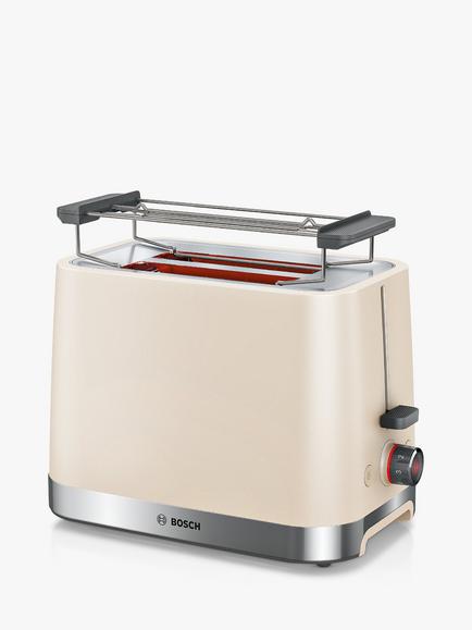 Bosch MyMoment Serene TAT4M, 2 Slice Toaster, Cream