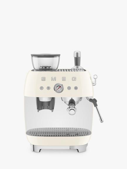 Smeg EGF03 Espresso Machine, Cream