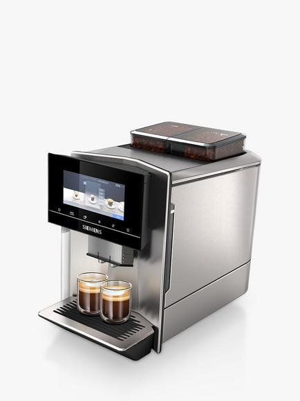 Siemens EQ900 Fully Automatic Bean To Cup Coffee Machine, Stainless Steel - view 2, Stainless Steel