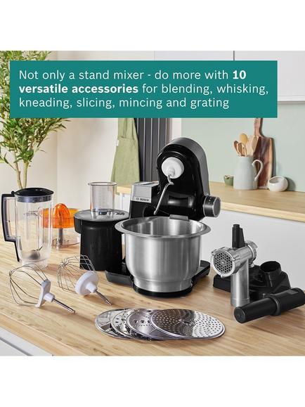 Bosch MUMS2VM40G 7-in-1 Stand Mixer with Juicer & Shredder, Black - view 2, Black