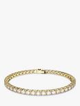 Swarovski Crystal Matrix Tennis Bracelet, Gold