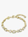 Swarovski Dextera Crystal Chain Bracelet, Gold