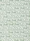 John Lewis Augusta Oilcloth Tablecloth Fabric, Dusty Green
