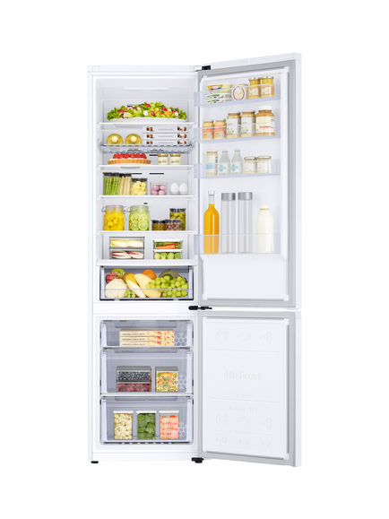 Samsung Series 6 RB38C602CWW/EU Freestanding 65/35 Smart Fridge Freezer with SpaceMax™, White - view 2, White