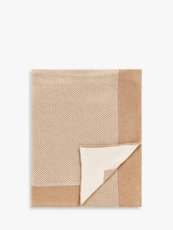 John Lewis Honeycomb Throw, Sand