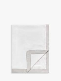 John Lewis Padova Border Bedspread, Cool Grey, Cool Grey