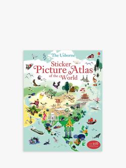 Usborne - 'Sticker Picture Atlas' of the World' Kids' Sticker Book, Multi