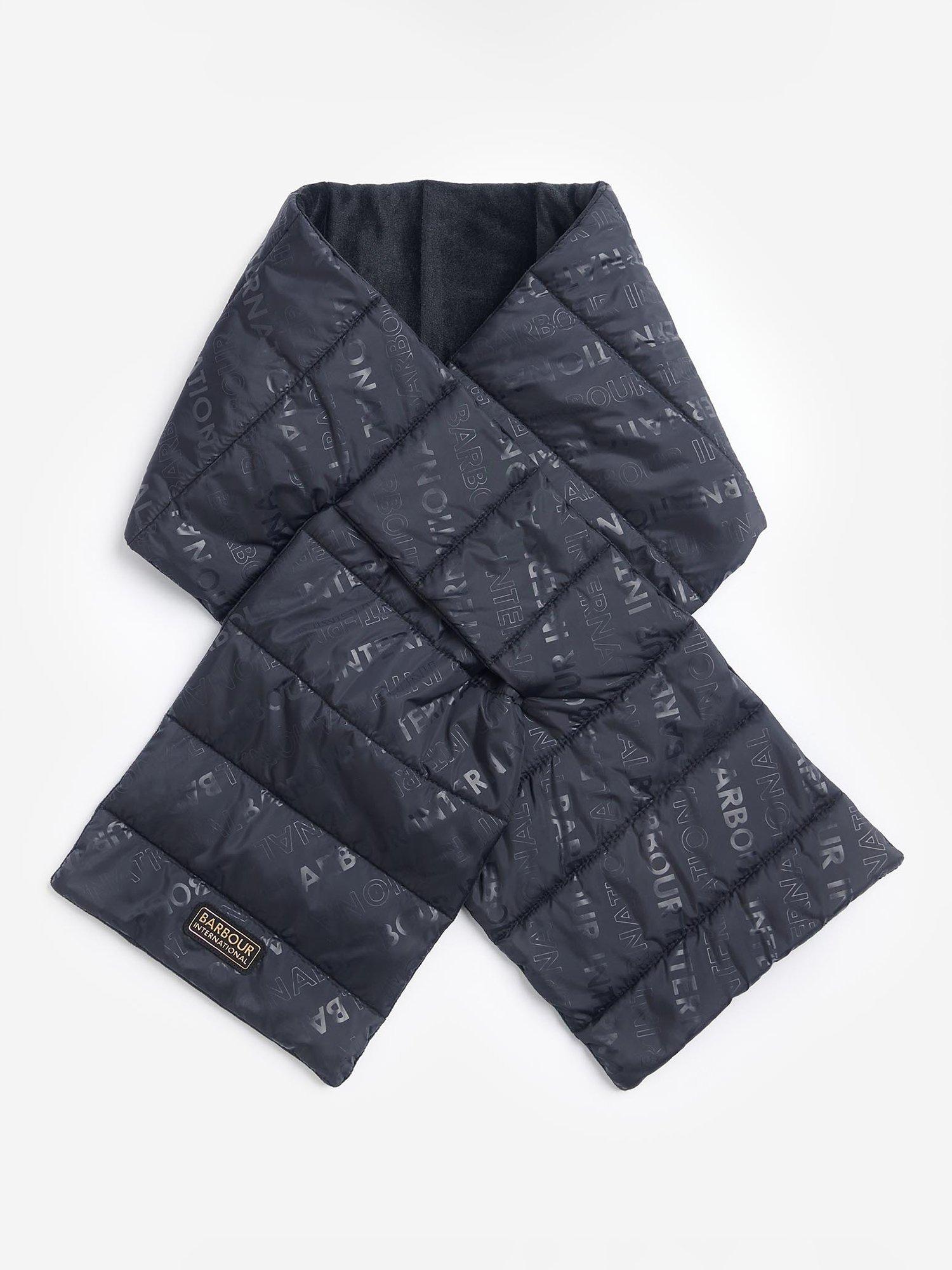 Barbour International Monaco Quilted Scarf, Black