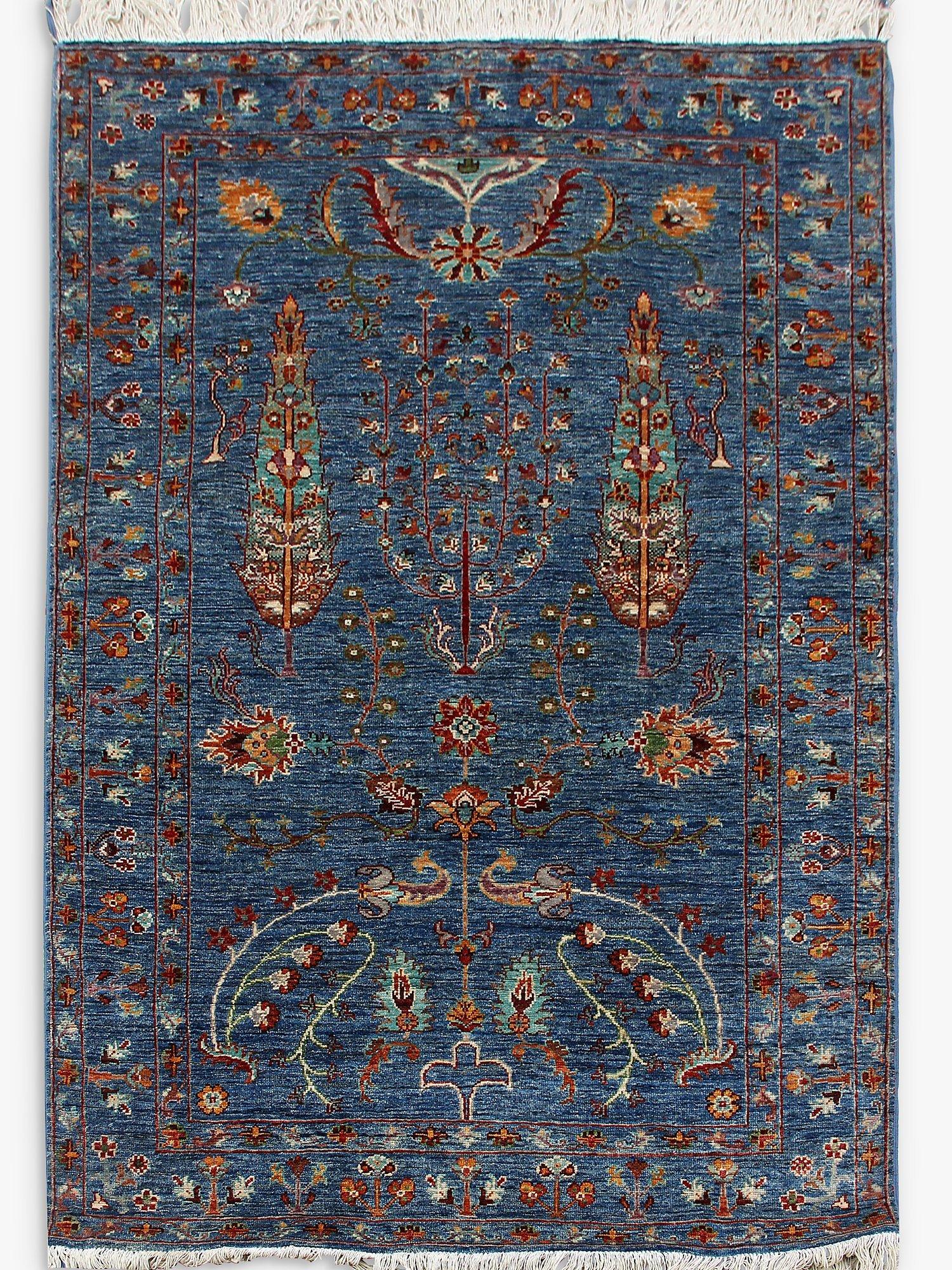 Gooch Oriental Pictorial Rug, L186 x W186 cm, Blue
