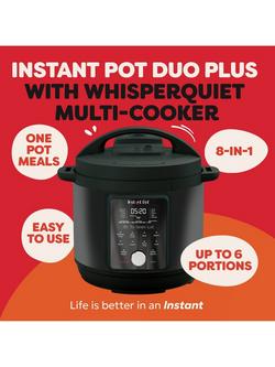 Instant Pot Duo Plus Whisper Quiet 9-in-1 Multicooker, 5.7L, Black - view 2, Black