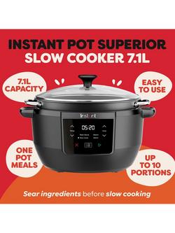Instant Superior 4-in-1 Slow Cooker, 7.1L, Black - view 2, Black