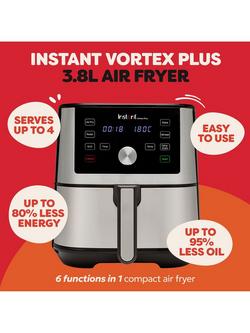 Instant Vortex Plus Air Fryer, 3.8L, Stainless Steel - view 2, Stainless Steel