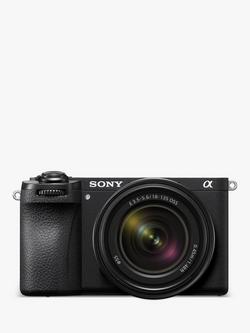 Sony A6700 Compact System Camera with 18-135mm OSS Lens, 4K Ultra HD, 26MP, OLED Viewfinder, Wi-Fi, Bluetooth, 3" Vari-Angle Touch Screen, Black, Black