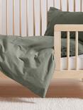 Bedfolk Toddler Duvet Cover Set, 140 x 120cm, Moss