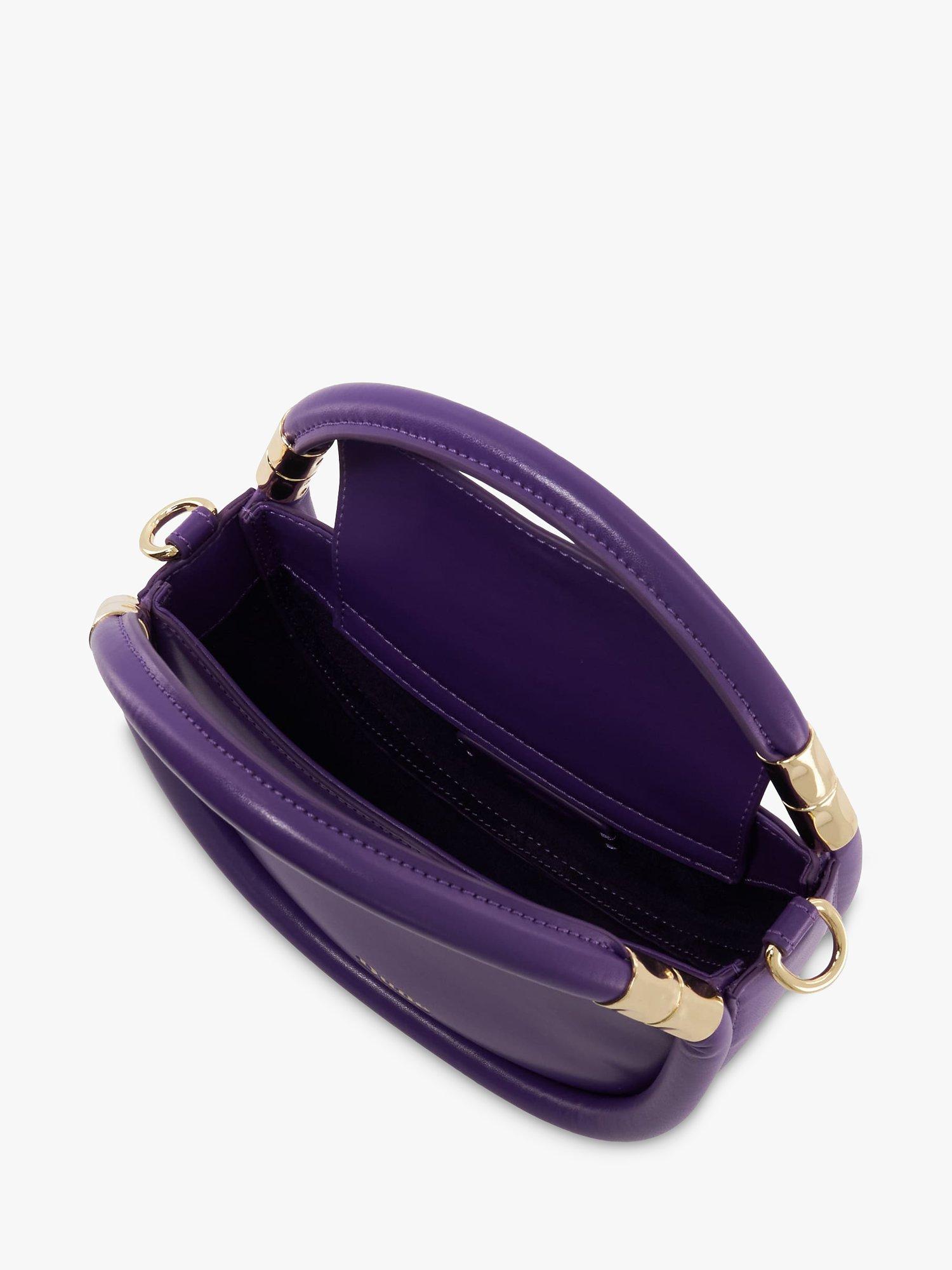Product image 3 of 3, which shows Dune Daphny Small Shoulder Bag, Purple