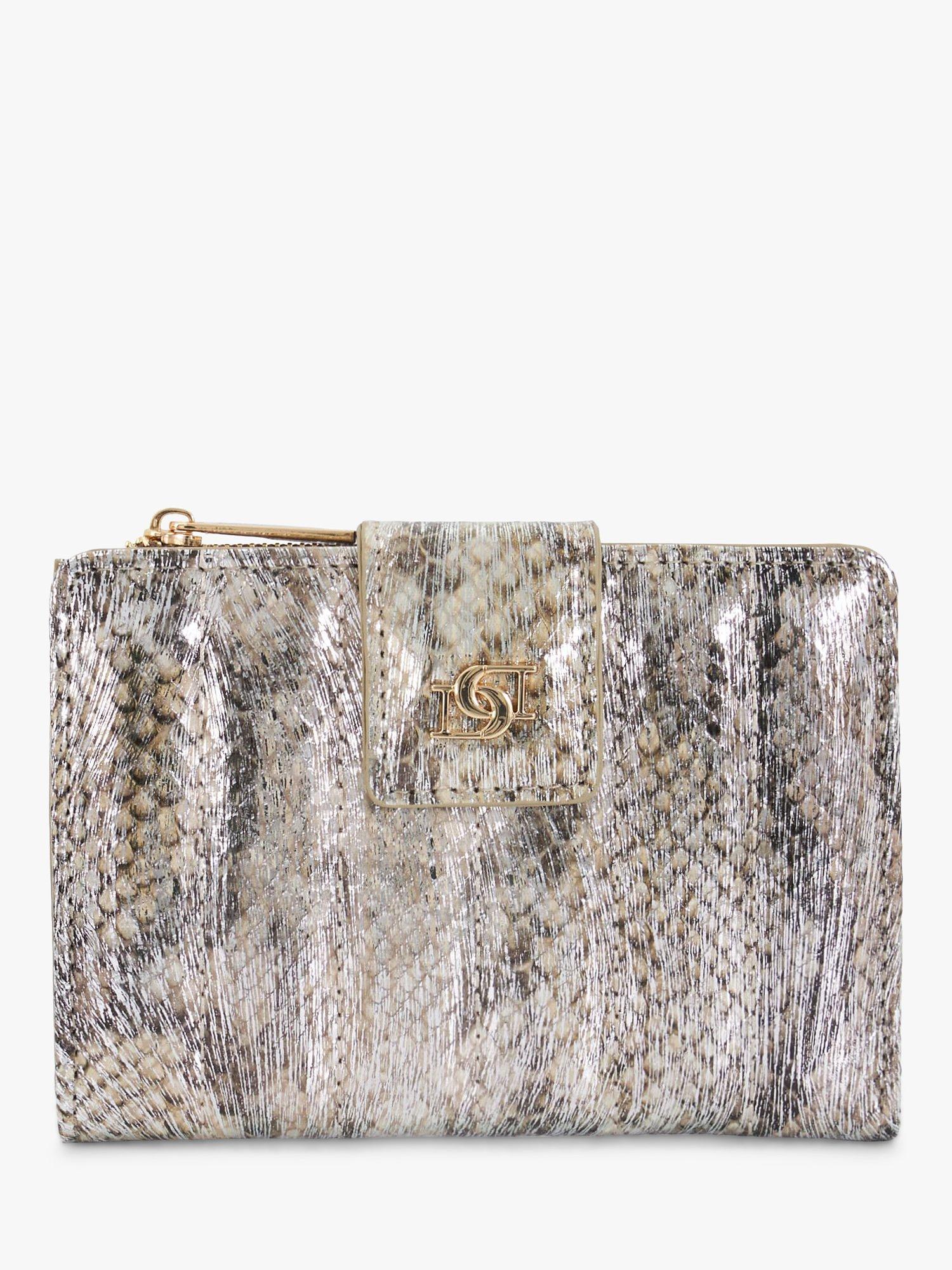 Product image 1 of 3, which shows Dune London Kinners Reptile Print Purse, Multi