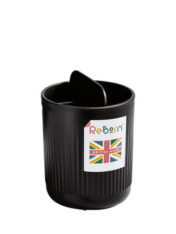 ReBorn Recycled Plastic Toothbrush Holder, Dark Grey