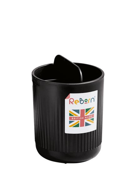 ReBorn Recycled Plastic Toothbrush Holder, Dark Grey