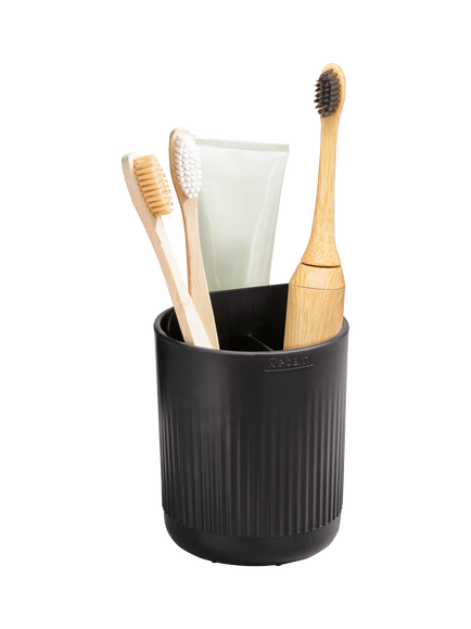 ReBorn Recycled Plastic Toothbrush Holder - view 2, Dark Grey