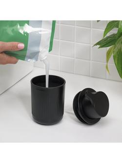 ReBorn Recycled Plastic Soap Dispenser - view 2, Dark Grey